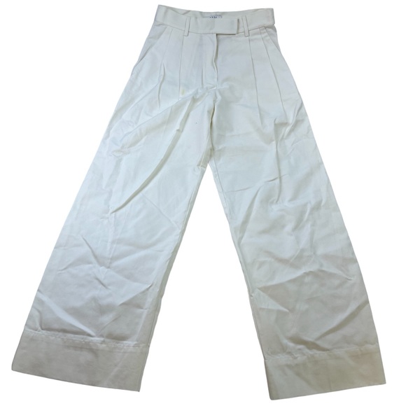 Esse White Tailored Trousers N248-11 - Picture 2 of 11